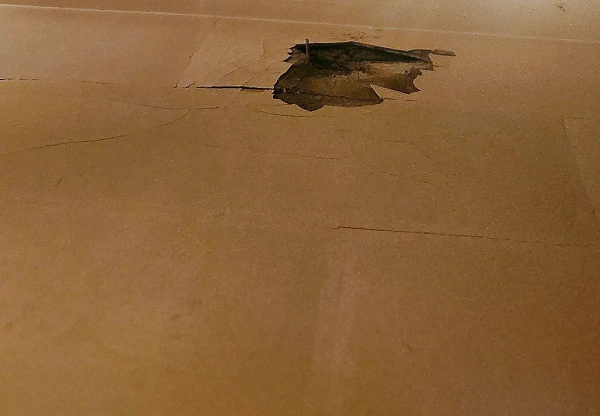 Collapsed ceiling home before cash purchase Metro East IL